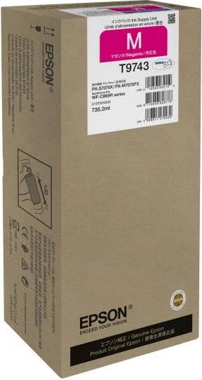 Kartrixh boje, Epson, T9743 (C13T974300), 700 ml, XXL, magenta