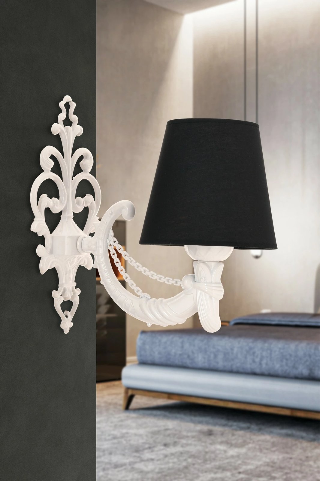 Llambë muri Opviq, Gloria, e zezë dhe e bardhë