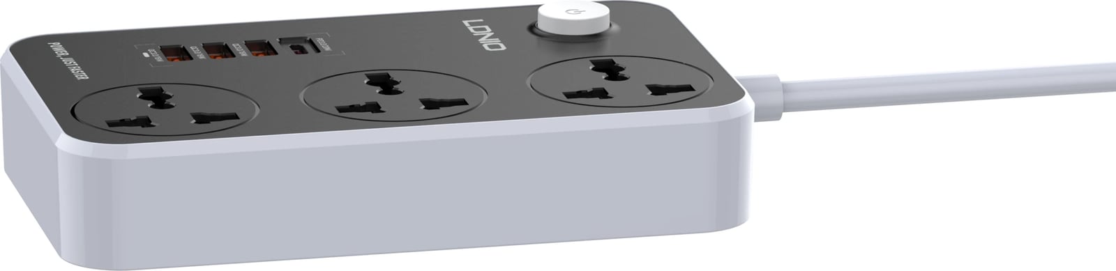 Prizë E Rrymës Me Kabëll 2 Metra LDNIO SC3412 Prizë E Rrymës Me Kabëll 2 Metra LDNIO SC3412