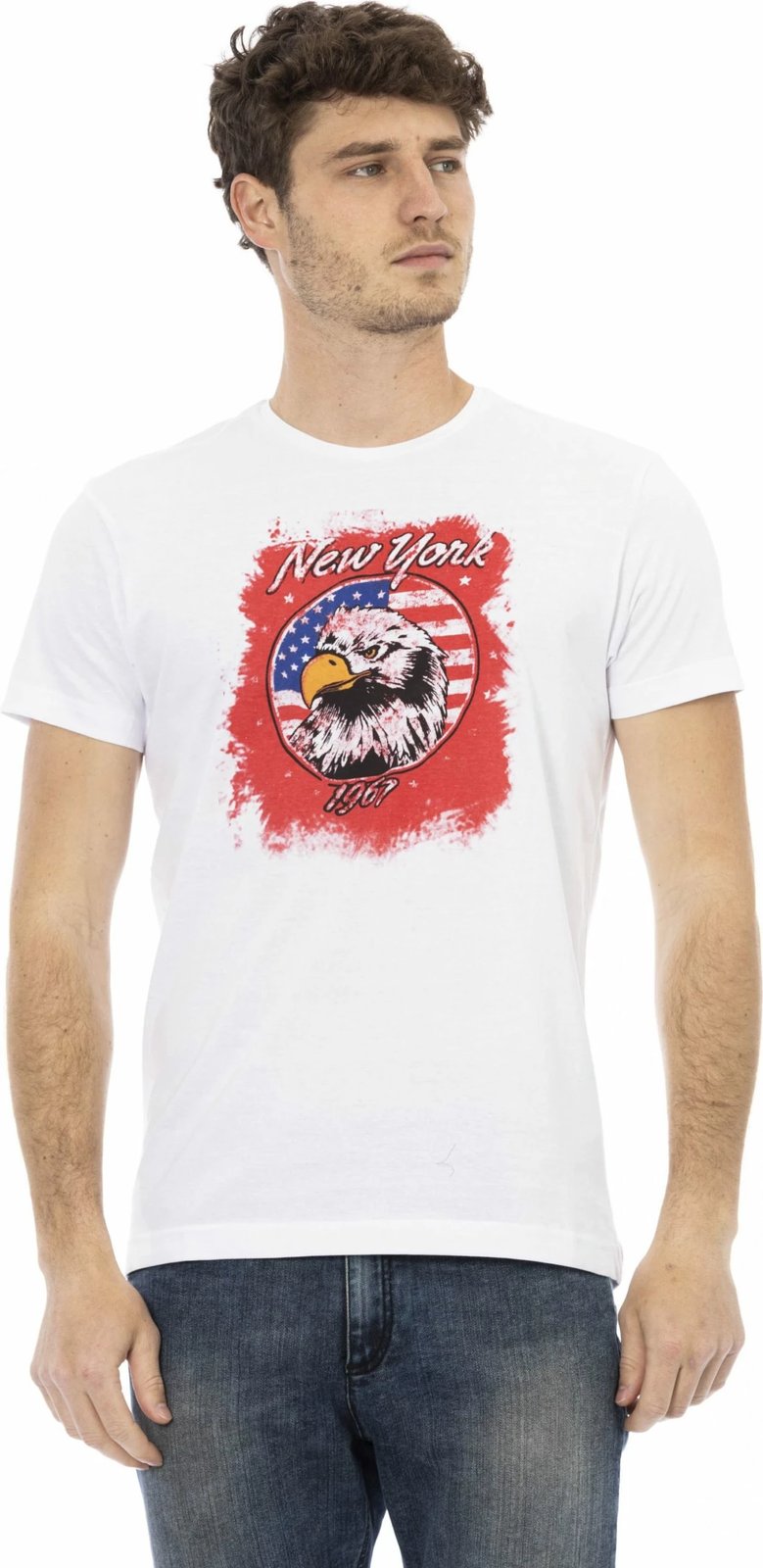 Maicë për meshkuj Trussardi Action, e bardhë