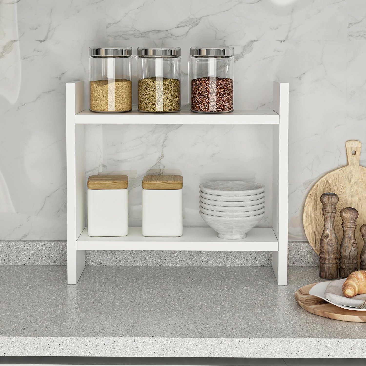 Raft kuzhine Hanah Home Denver, i bardhë