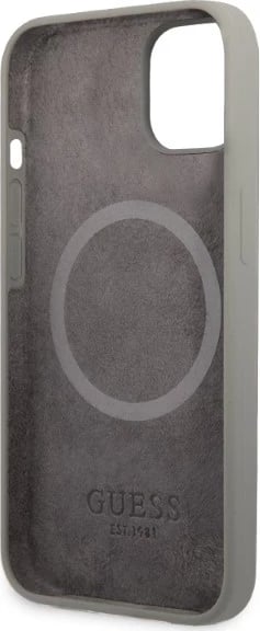 Mbështjellës Guess GUHMP13SSPLG për iPhone 13 mini 5.4", silikon, MagSafe, Gri Mbështjellës Guess GUHMP13SSPLG për iPhone 13 mini 5.4", silikon, MagSafe, Gri