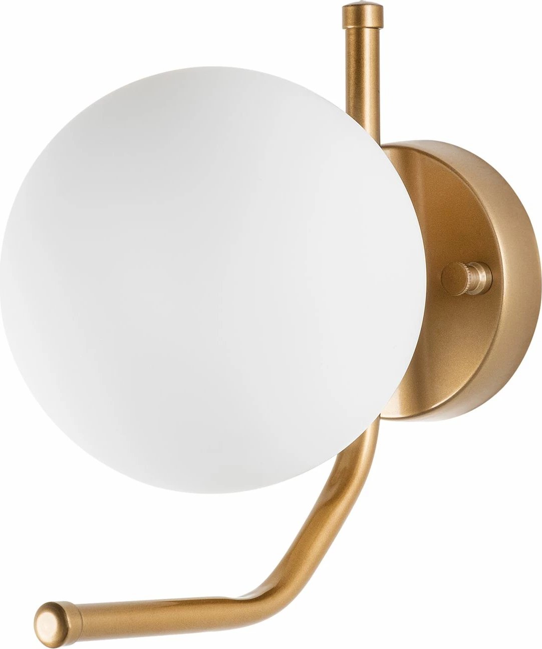 Llambë muri Opviq Faruk, ngjyrë ari dhe e bardhë, 15x22x23 cm