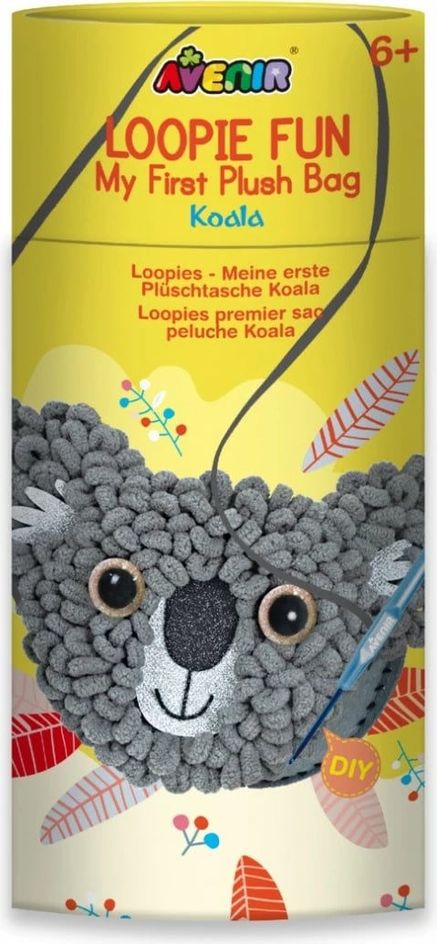 Set çantë pelushi për fëmijë MG DYSTRYBUCJA My First Plush Bag Koala, gri, për djem dhe vajza