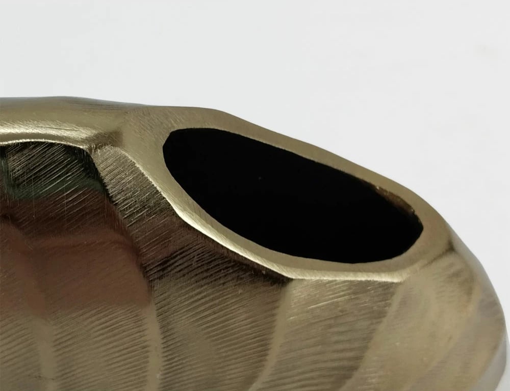 Vazo DIONE, alumin, ngjyrë ari, 26x8x26cm