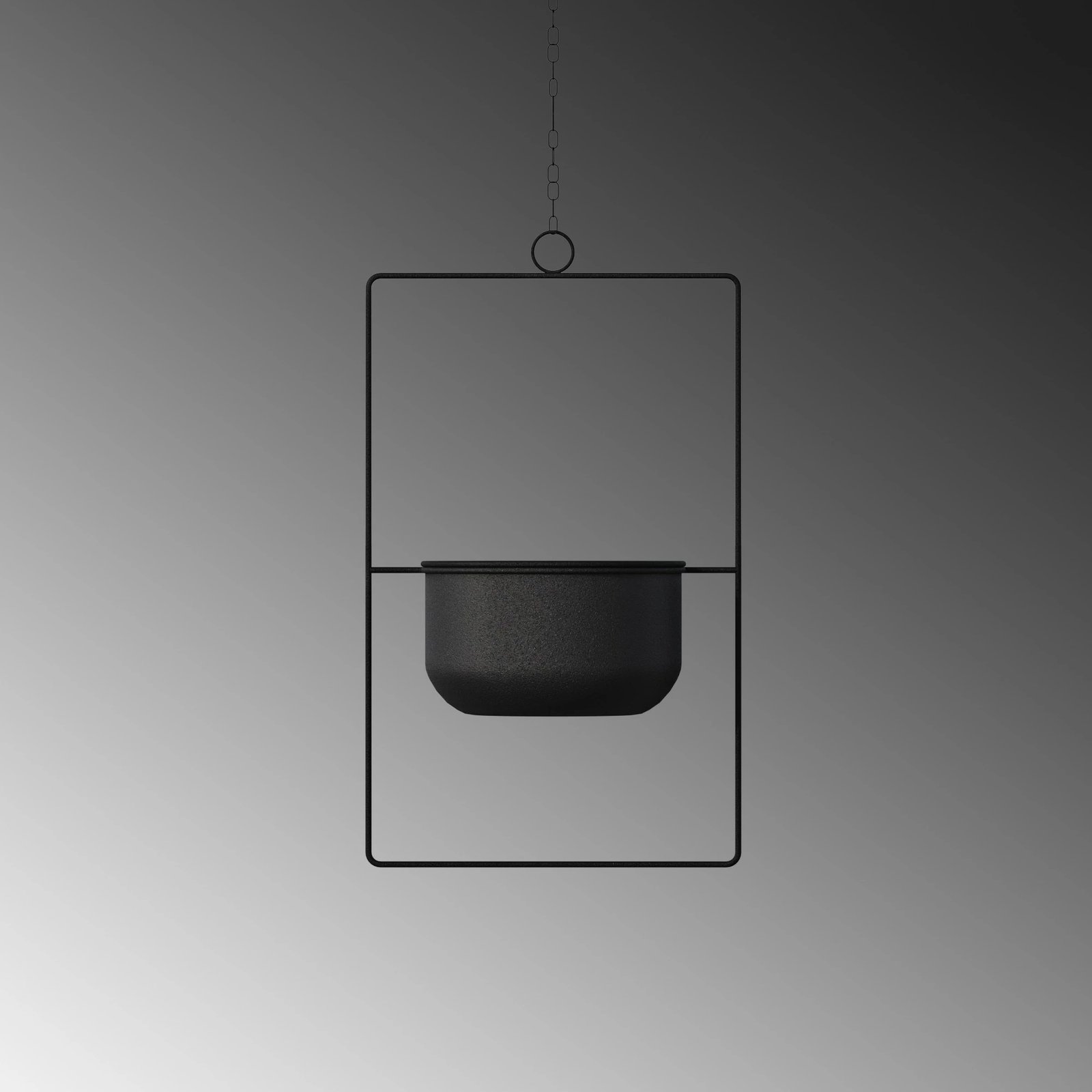 Vazo dekorative Aberto Design, parvaz, e zezë