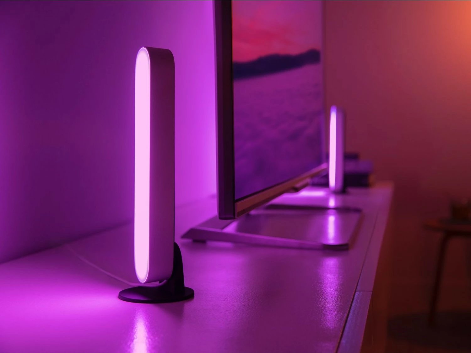 Llambë tavoline smart Philips Hue Play Light Bar, LED, Bluetooth, e bardhë