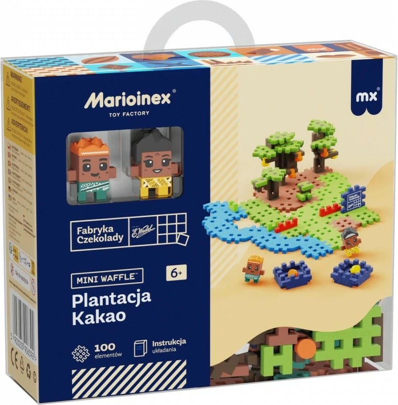 Set lodrash ndërtimi Marioinex Mini Waffle Plantacion Kakaoje, 100 elemente, shumëngjyrëshe