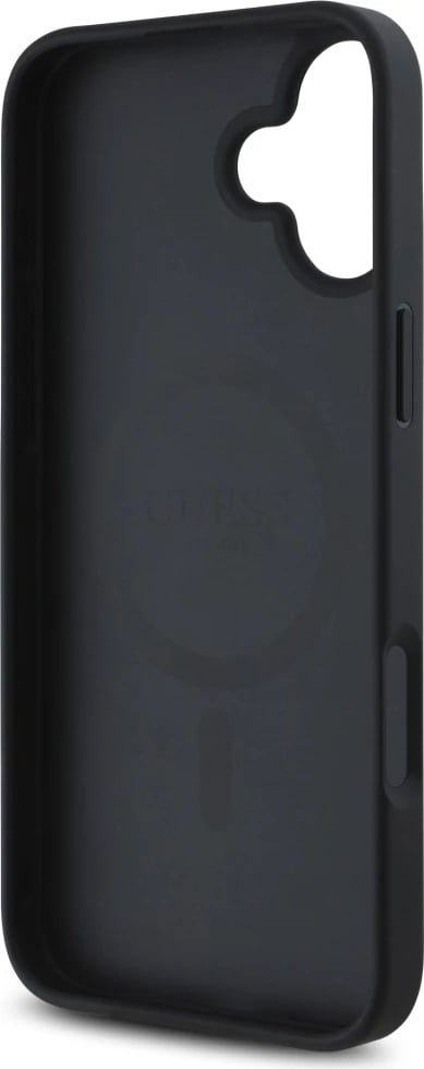 Mbështjellës Guess 4G Circle Classic Logo MagSafe për iPhone 16, i zi Mbështjellës Guess 4G Circle Classic Logo MagSafe për iPhone 16, i zi