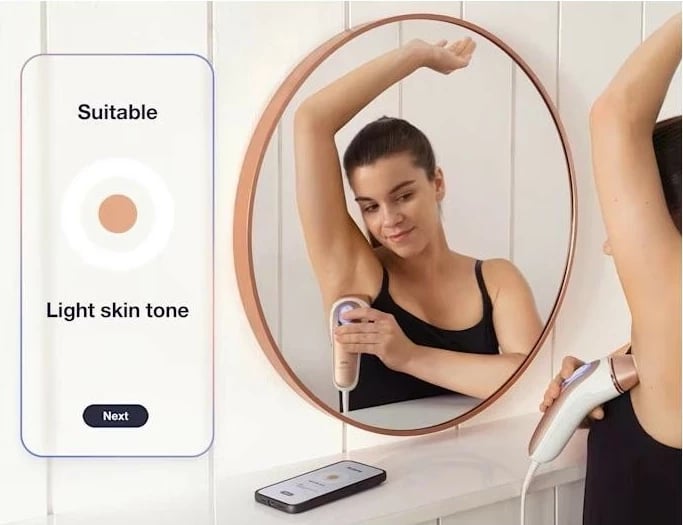 IPL Braun Skin i-Expert Smart PL7147, 10 nivele intensiteti, rozë IPL Braun Skin i-Expert Smart PL7147, 10 nivele intensiteti, rozë