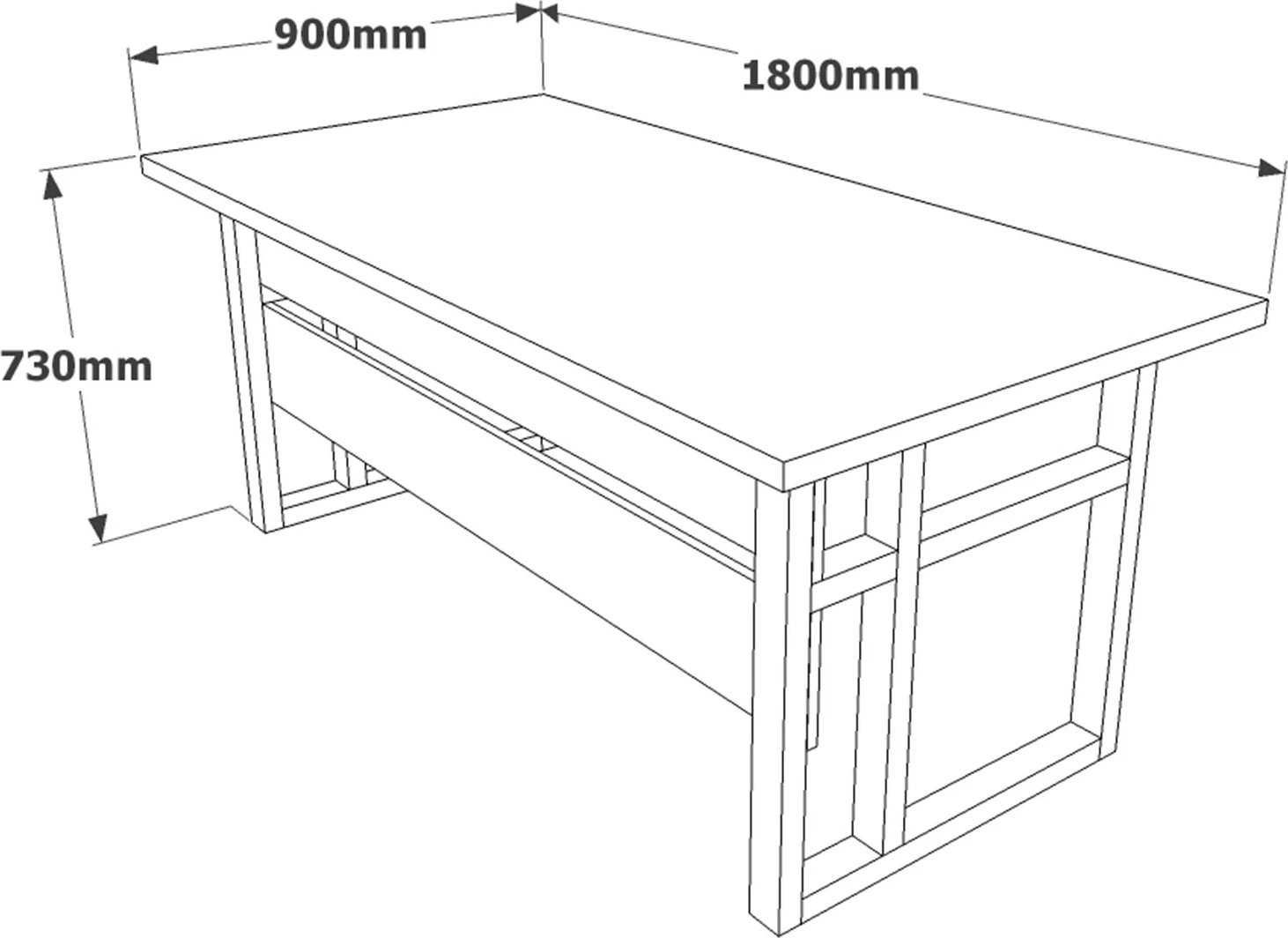 Set mobiljesh për zyre Skye Decor, ngjyrë barok dhe antracit, Mn08-Ba