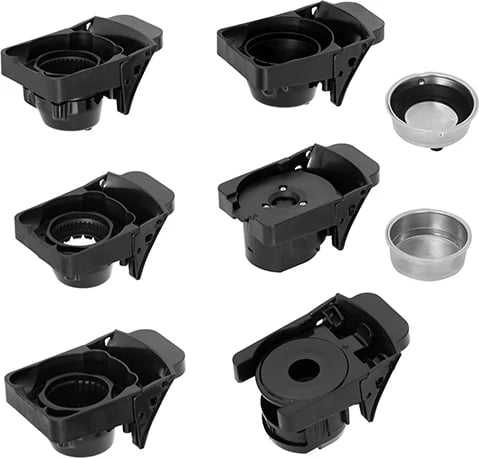 Makineri espresso multi-kapsula, Adler CR 4414bb, pompë 19 bar, 0.6L, 1450W, e zezë