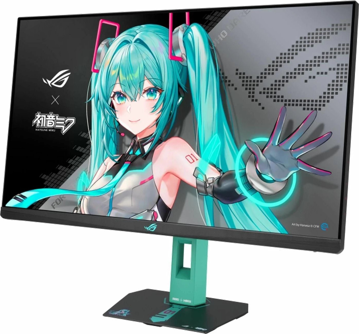 Monitor gaming Asus ROG Strix XG27ACMEG-G Hatsune Miku, 27 inç, QHD, 260Hz, Fast IPS, e zezë