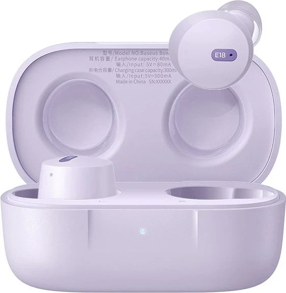 Kufje Baseus Bowie E18, True Wireless Stereo, USB Type-C, Vjollcë