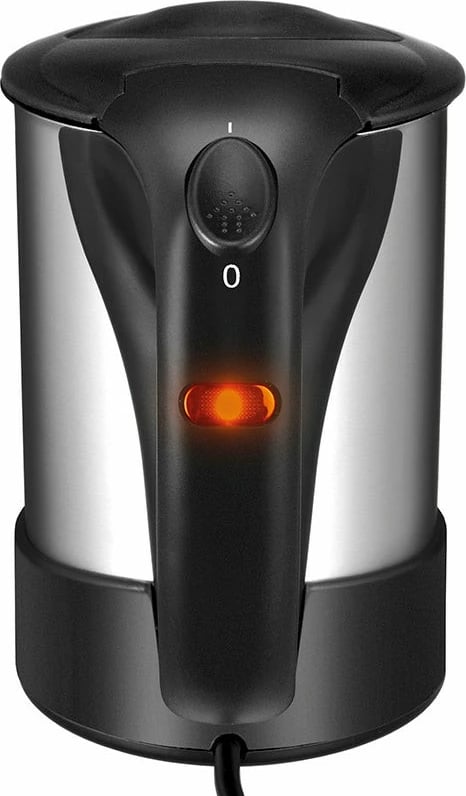 Ibrik elektrik UNOLD 18575, çelik inoks, udhëtimi, 0.5L, i zi