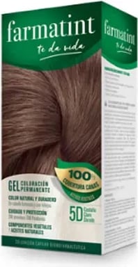 Xhel ngjyrues për flokë Farmatint 5D Light Golden Brown 150ml unisex