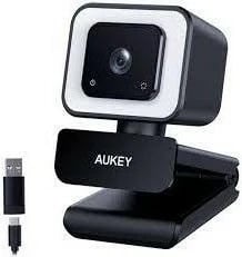 Kamerë AUKEY PC-LM6 Stream Series, Full HD, dritë unazore, e zezë