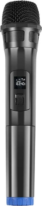 Mikrofon pa tela PULUZ PU628B, dinamik, UHF, 3.5mm, i zi