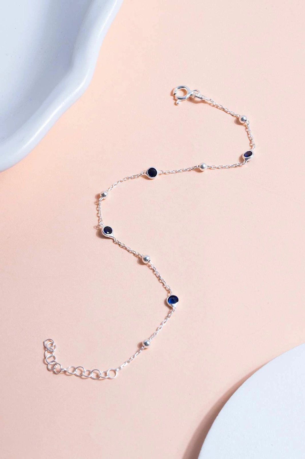 Byzylyk argjendi Jumeon, ngjyrë kaltër e errët, TFNY65232