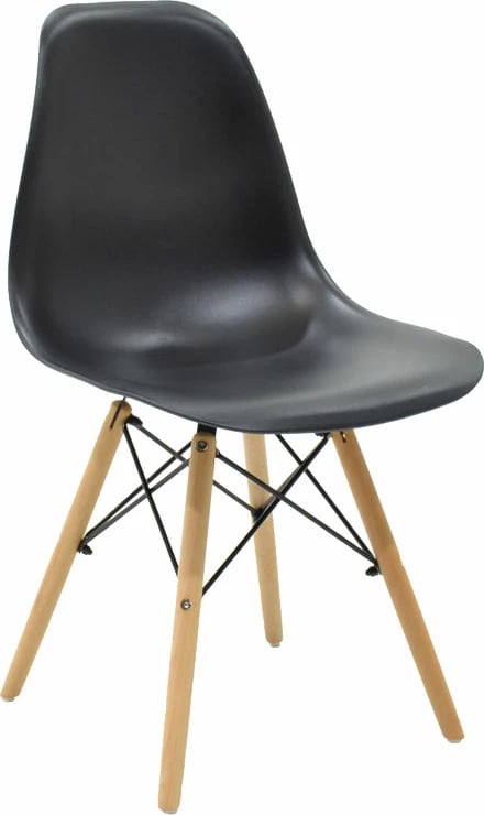 Karrige Julita PP, këmbë natyrale, 46x50x82cm