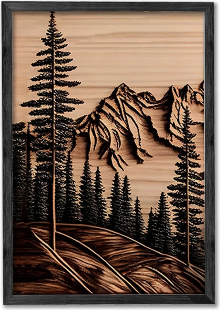 Pikturë dekorative me kornizë (3 copë), Wallity, Ersy3Syhcrv33