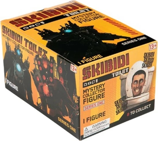 Set figurina misterioze Skibidi Toilet Cobi BTH-1310DIS, 9 copë