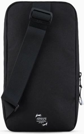 Çantë krahu për meshkuj Emporio Armani, e zezë
