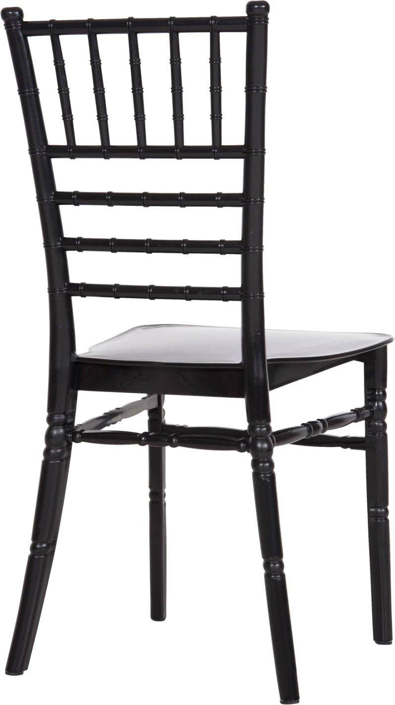 Karrige për katering polipropileni TIFFANY e re FH8058.07, e zezë me shkëlqim, 42x48x88,5H cm