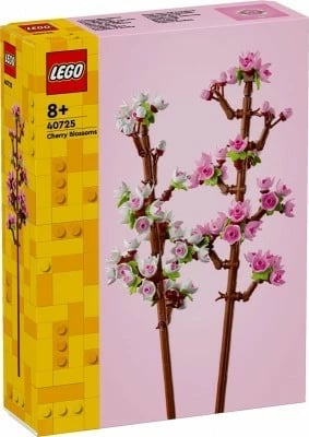 set blloqe, LEGO, Botanicals Display Slim DISPL/BOTXL, paketë ekspozuese me lule (Roses 40460, Sunflowers 40524, Lotus Flowers 40647, Cherry Blossoms 40725, Daffodils 40747)