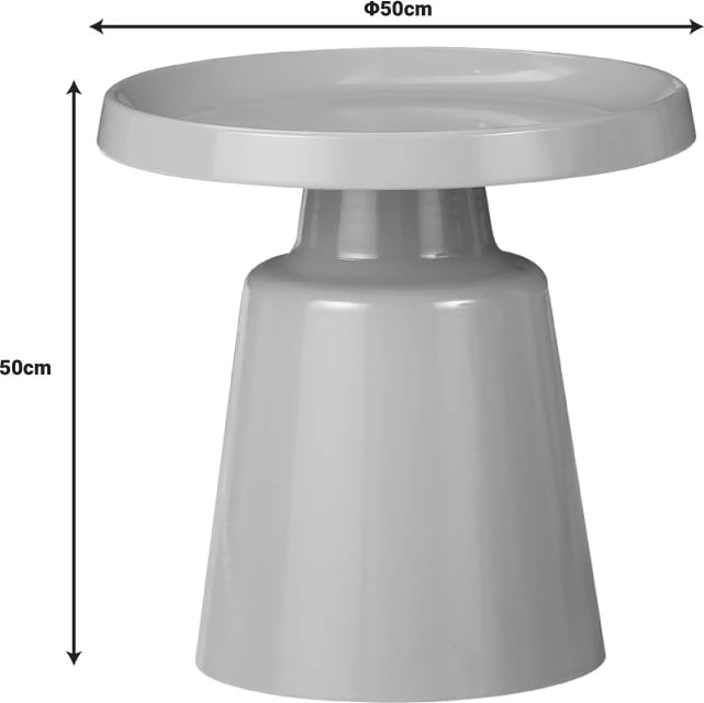 Set tavolina kafeje Ginoze, metal, ngjyrë kapuçino, 2 copë