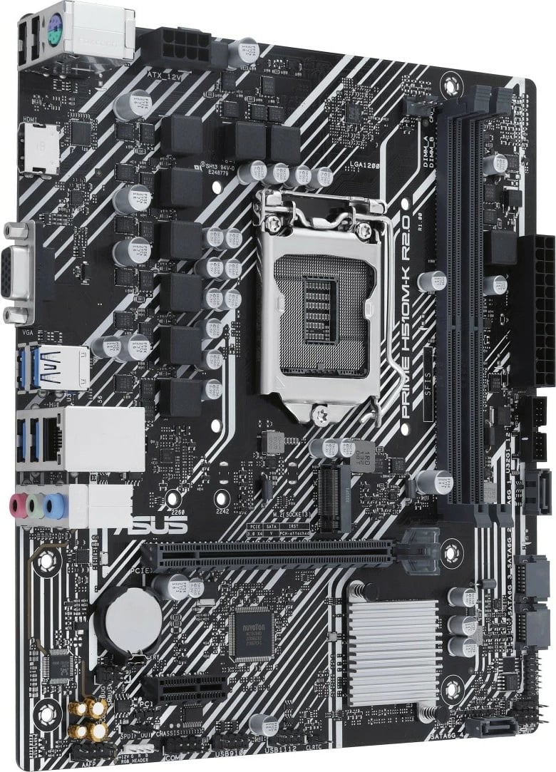 Pllakë amë Asus PRIME H510M-K R2.0, micro ATX, LGA1200, 2 DDR4, HDMI, e zezë