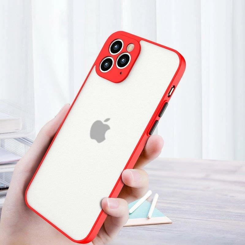 Mbështjellës silikon Hurtel Milky Case për Samsung Galaxy A22 4G, Kuq