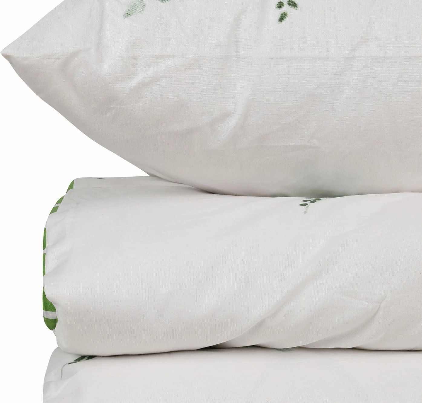 Set mbulesë për jorgan King, L'essentiel, Meltem, e bardhë dhe e gjelbër