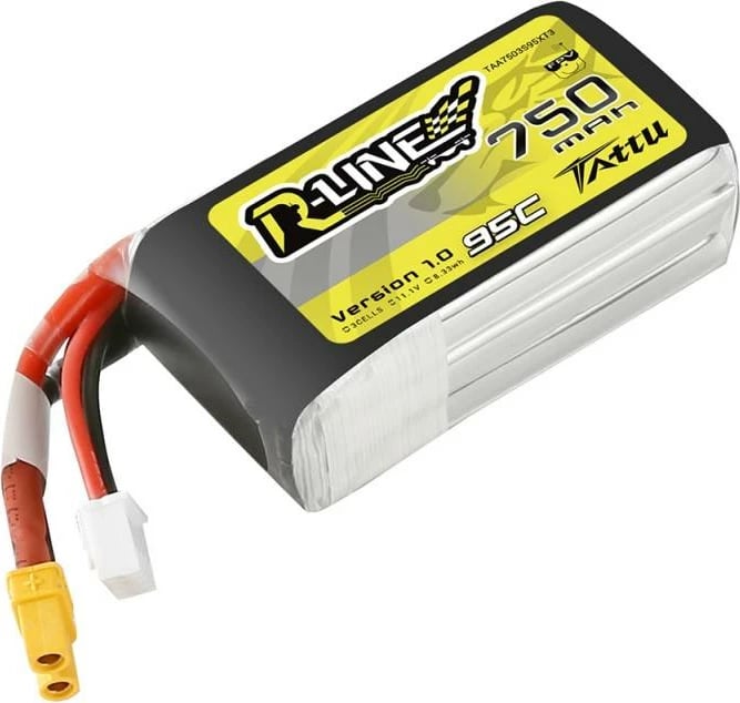 Bateri LiPo Tattu R-Line 750mAh 11.1V 95C 3S1P XT30U-F