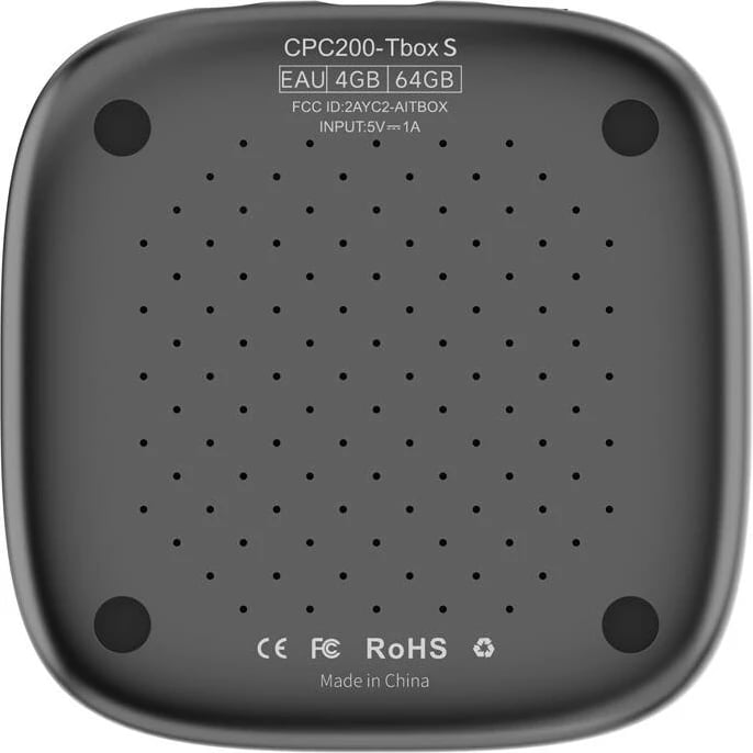 Adapter Carlinkit CPC200-Tbox S për CarPlay & Android Auto wireless, 64 GB, i zi