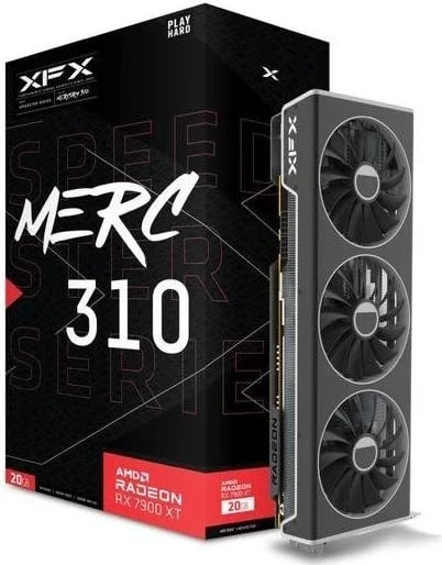 Kartelë grafike XFX Radeon RX 7900 XT SPEEDSTER MERC310 20GB GDDR6, e zezë