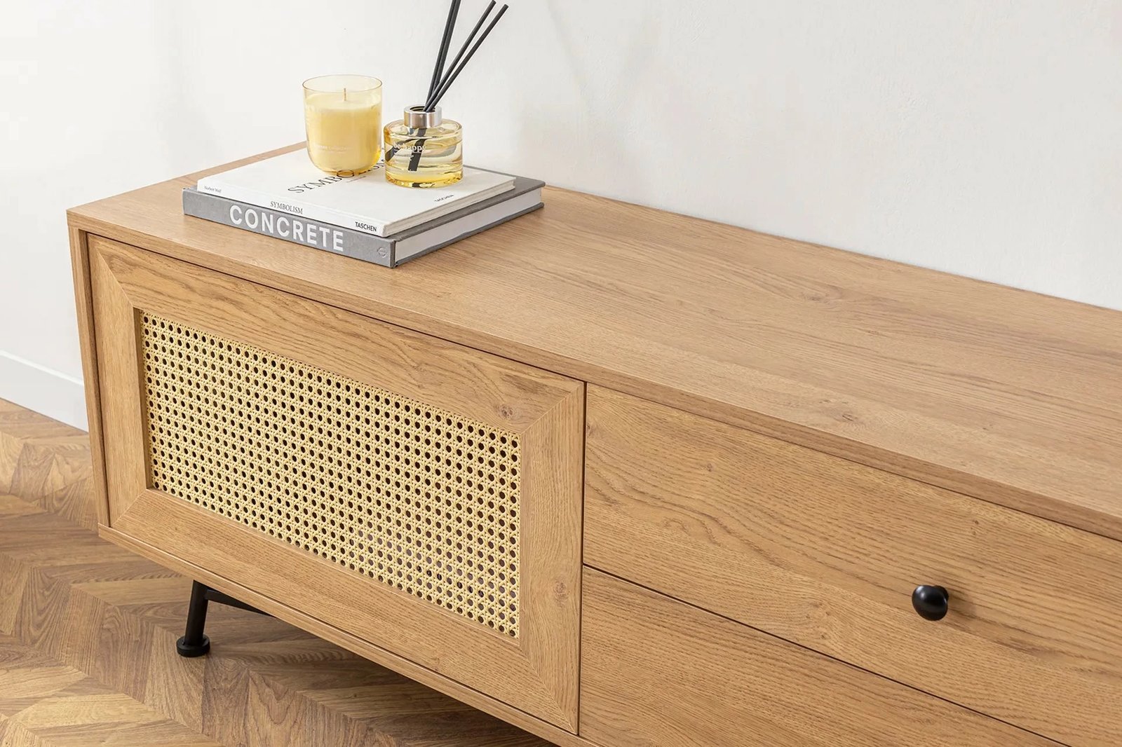 Komodë TV Hanah Home, Nala 140, ngjyrë natyrale