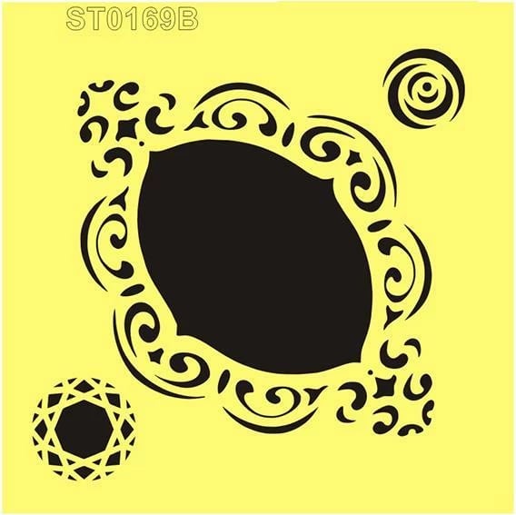 Stencil plastik NEXT Pattern 7, 16x16cm