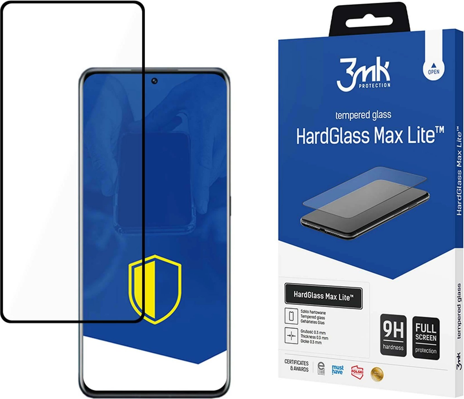 Xham mbrojtës 3mk HardGlass Max Lite për Xiaomi 12/12X, 9H