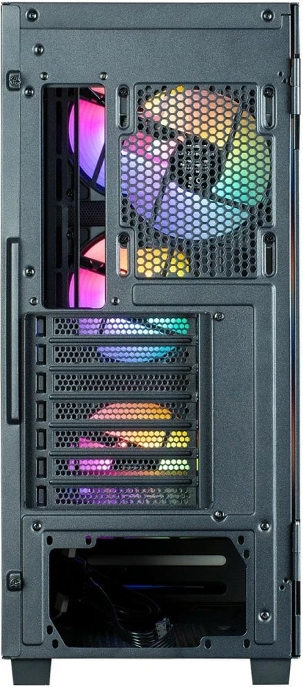 Kasë Zalman S5 NEO Black, ATX Mid Tower, 4 ventilatorë RGB, xham i temperuar, e zezë