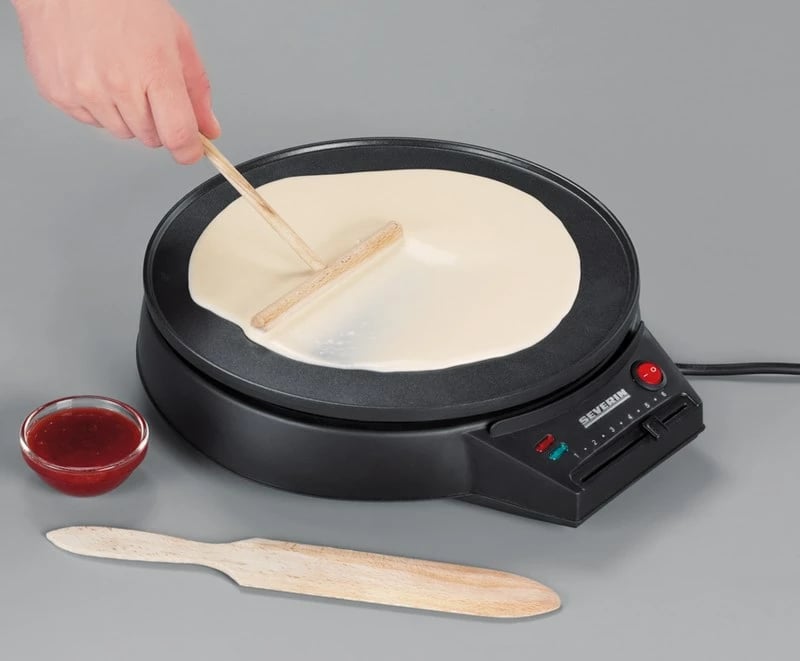 Pjekës krepash Severin CM 2198, 30 cm, 1000 W, Zi