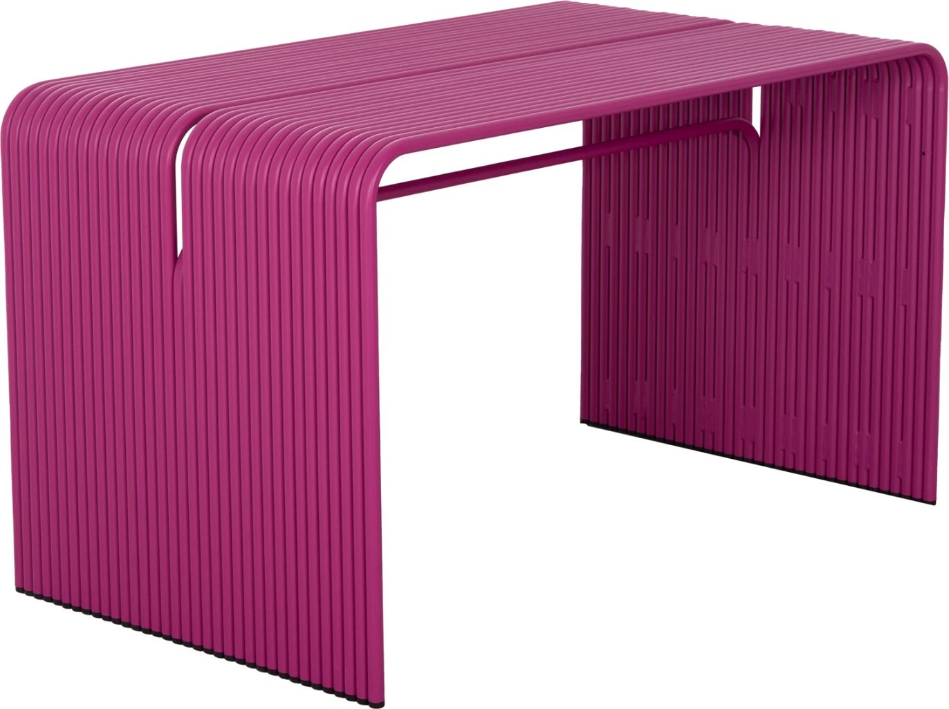 Tavolinë ngrënieje INTREPID, alumin, ngjyrë vjollcë, 120x70x70.5cm