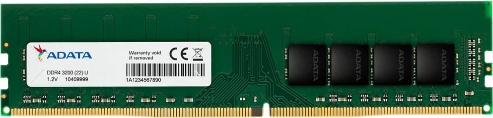 Module të memories ADATA, 32 GB DDR4, 3200 MHz, e zezë 