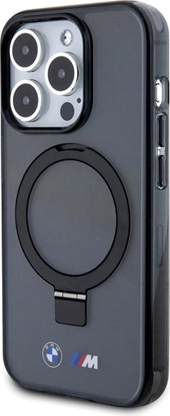 Mbështjellës BMW Ring Stand M Collection MagSafe për iPhone 15 Pro Max, i zi