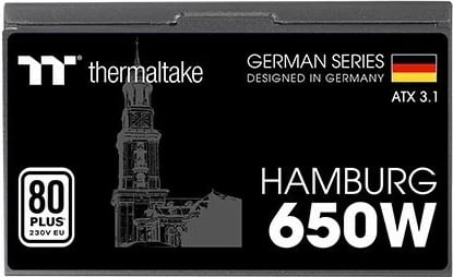 Furnizues energjie Thermaltake Hamburg 650W, ATX3.1, 80+ White