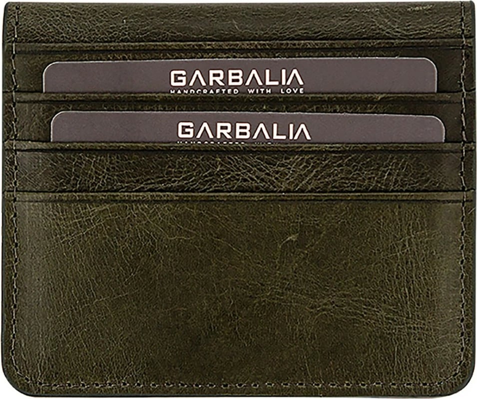 Portofol për burra, lëkurë origjinale, ngjyrë e gjelbër, Regina