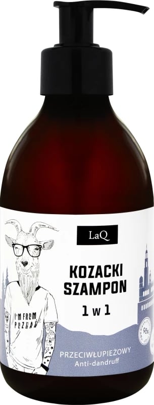 Shampon për meshkuj LaQ Cossack Anti-Dandruff 1 in 1 me ekstrakt të pemës së çajit dhe 12 bimë, 300ml Shampon për meshkuj LaQ Cossack Anti-Dandruff 1 in 1 me ekstrakt të pemës së çajit dhe 12 bimë, 300ml