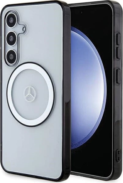 Mbështjellës Mercedes Printed Logo MagSafe për Samsung Galaxy S24, Transparent