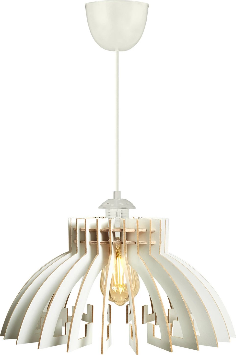 Llambë tavani Opviq, dizajn kurorë, e bardhë, 2 copë