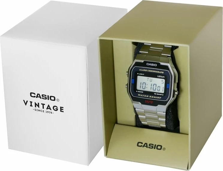 Orë dore unisex Casio, argjend